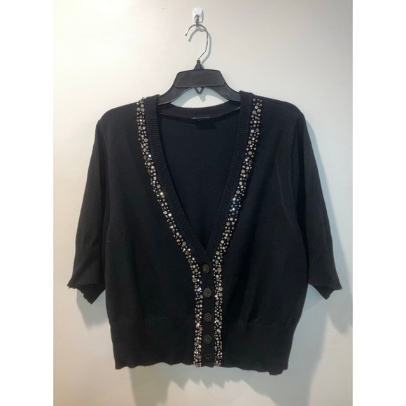 Torrid Embellished Cropped Cardigan - Picture 1 of 8